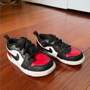 Nike Kids Black, Red, and White Sneakers
